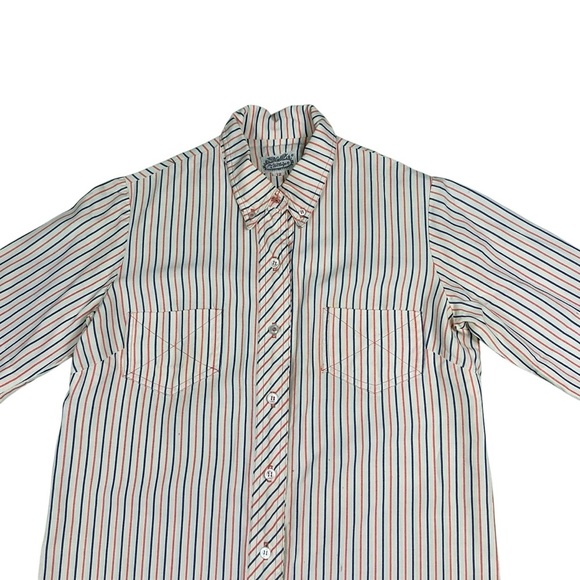 Vintage 60s The Villager pin striped button front shirt dress women’s medium USA - Picture 7 of 8